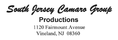 South Jersey Camaro Group Productions